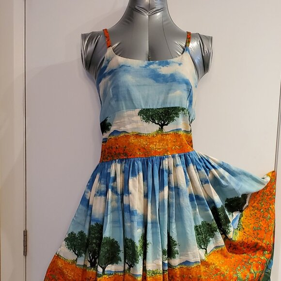 Bernie Dexter “Poppy Fields” Dress- Vintage Inspired Pinup Style - Picture 8 of 8